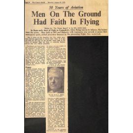 50 Years of Aviation: Men On The Ground Had Faith In Flying