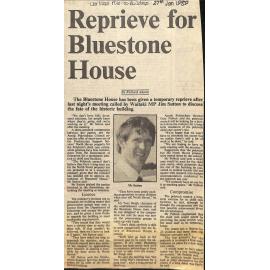 Reprieve for Bluestone House