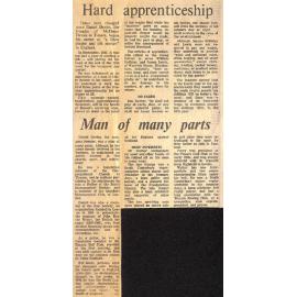 Hard apprenticeship / Man of many parts