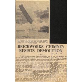 Brickworks Chimney Resists Demolition