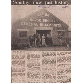  'Smithy' now just history