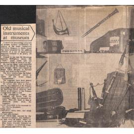 Old musical instruments at museum