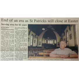 End of an era as St Patricks will close at Easter