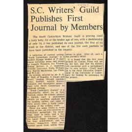 SC Writers' Guild Publishes First Journal By Members