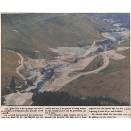 Opuha Dam taking shape