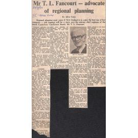 Mr TL Fancourt - advocate of regional planning