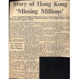 Story of Hong Kong 'Missing Millions'