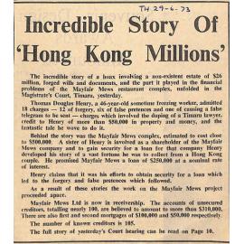Incredible Story Of 'Hong Kong Millions'
