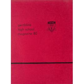 Geraldine High School magazine 1980