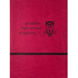 Geraldine High School magazine 1971
