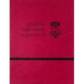 Geraldine High School magazine 1972