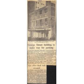 George Street building to make way for parking / New office block fully occupied