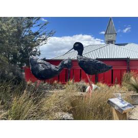 The Black Stilts sculpture, Twizel