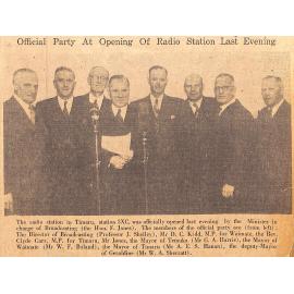 Official Party At Opening Of Radio Station Last Evening