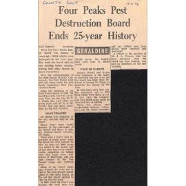 Four Peaks Pest Destruction Board Ends 25-year History