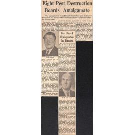 Eight Pest Destruction Boards Amalgamate / Pest Board Headquarters In Timaru