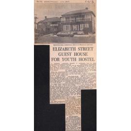 Elizabeth Street Guest House For Youth Hostel