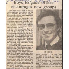 Boys Brigade officer encourages new groups