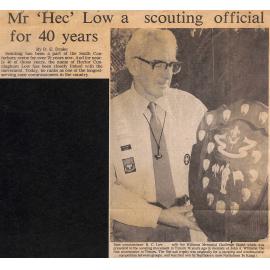 Mr 'Hec' Low a scouting official for 40 years