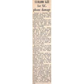 $140,000 bill for SC phone damage