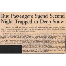 Bus Passengers Spend Second Night Trapped in Deep Snow