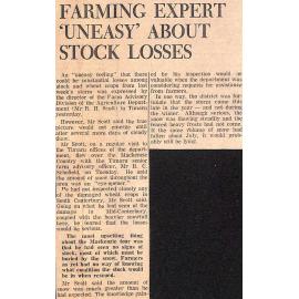 Farming Expert 'Uneasy' About Stock Losses