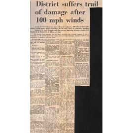 District suffers trail of damage after 100mph winds