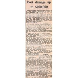 Port damage up to $100,000