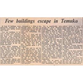 Few buildings escape in Temuka