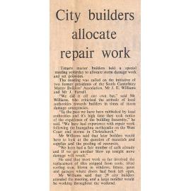 City builders allocate repair work