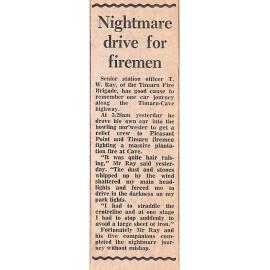 Nightmare drive for firemen