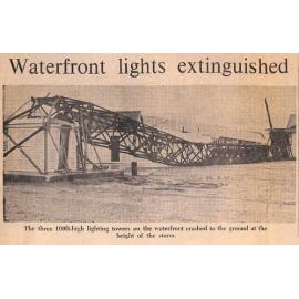 Waterfront lights extinguished