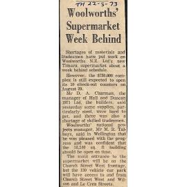 Woolworths' Supermarket Week Behind