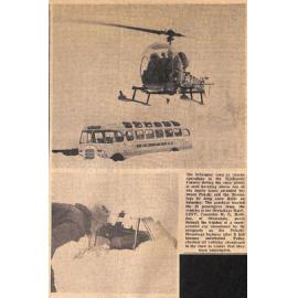 Helicopter Rescues Snowbound Tourists: Cold and Hungry Ordeal in Bus