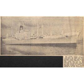 Port Caroline the Largest Refrigerated Ship in World 