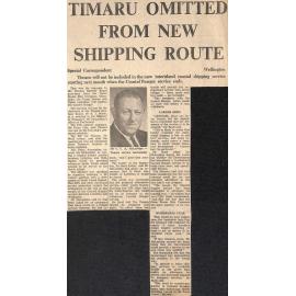 Timaru Omitted From New Shipping Route