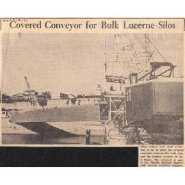 Covered Conveyor for Bulk Lucerne Silos