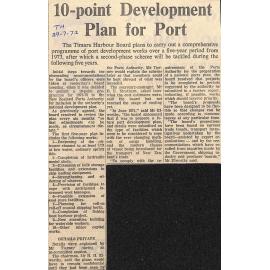 10-point Development Plan for Port