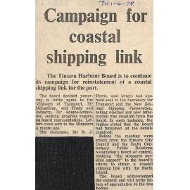Campaign for coastal shipping link