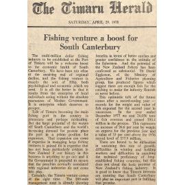 Editorial: Fishing venture a boost for South Canterbury