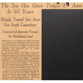 The Sea Has Given Timaru 89 Acres In 60 Years
