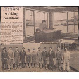 Impressive working conditions