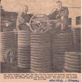 Largest Output in NZ: Timaru Foundry Has Cast 200,000 Farm Roller Rings