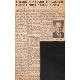 Timaru Boatyard to Launch Twenty-First Vessel Today