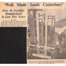  'Well Made South Canterbury': Over 40 Forklifts Manufactured In Last Five Years