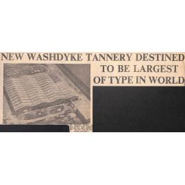 New Washdyke tannery destined to be largest of type in world