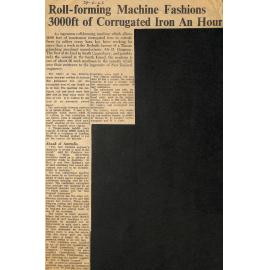 Roll-forming Machine Fashions 3000ft of Corrogated Iron An Hour