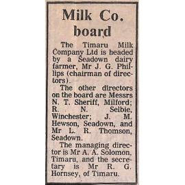 Milk Co Board