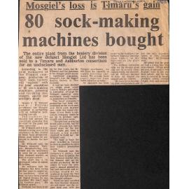 Mosgiel's loss is Timaru's gain: 80 sock-making machines bought