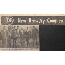 New Brewery Complex: Executive staff of new DB South Island Brewery / Stainless Steel Vats